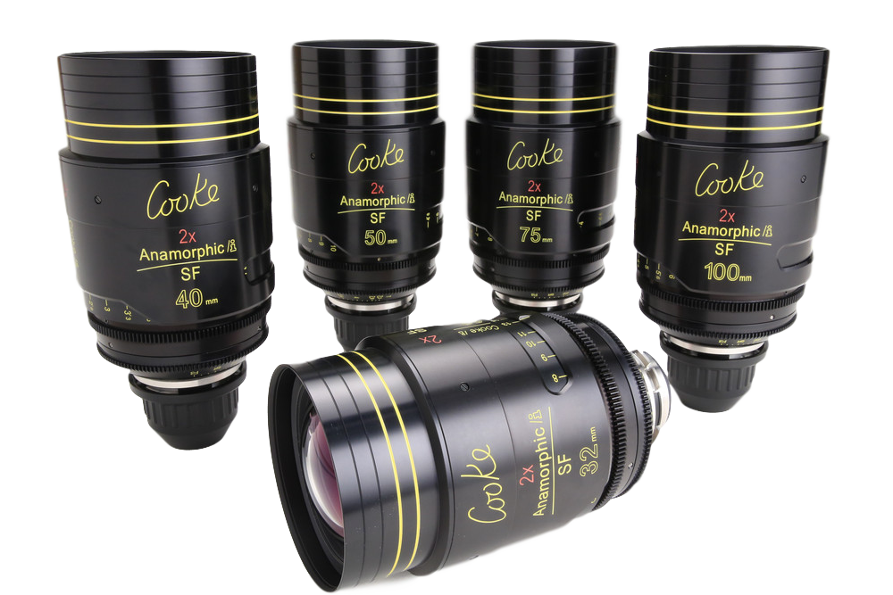 Set Lentes Cooke Anamorphic X2 Special Flare 32mm 40mm 50mm 75mm 100mm